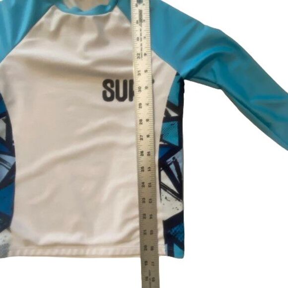 Boys T-Shirt Pullover Top Size 8 Y Shein Long Sleeve Surf Ski Beach Colorful - Picture 4 of 6